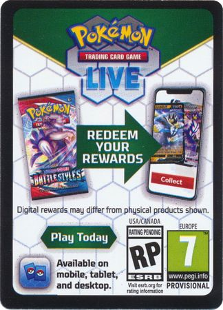 Pokemon Crown Zenith Regidrago V Collection Code Card